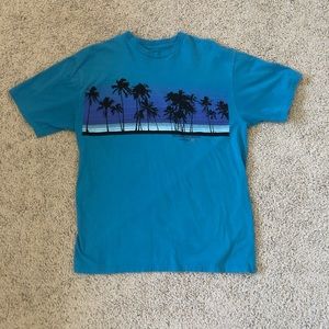 ✨FLASH SALE✨ Blue/Black Tropical Palm Tree T-Shirt